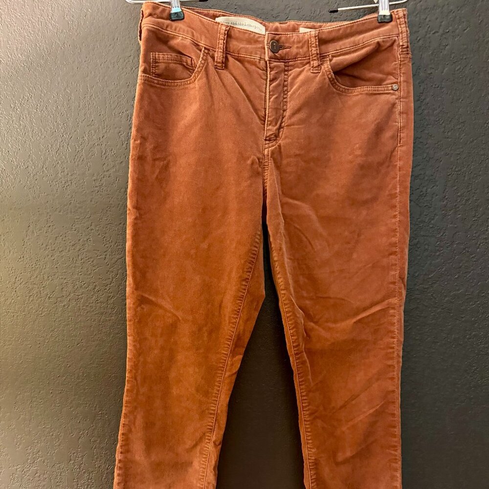 Women's Pilcro and the Letterpress Script Velvet Stretch Skinny Jeans Size 28